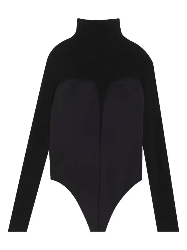 Corset-Effect Long-Sleeve Bodysuit Corset-Effect Long-Sleeve Bodysuit