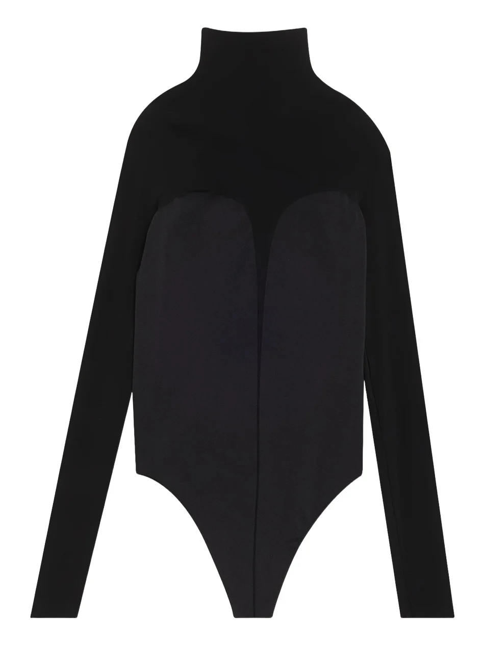 Corset-Effect Long-Sleeve Bodysuit Corset-Effect Long-Sleeve Bodysuit