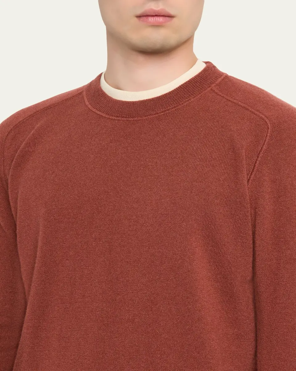 Massimo Alba Men's Soft Cashmere Crewneck Sweater | Thumbnail 5 Massimo Alba Men's Soft Cashmere Crewneck Sweater | Thumbnail 5