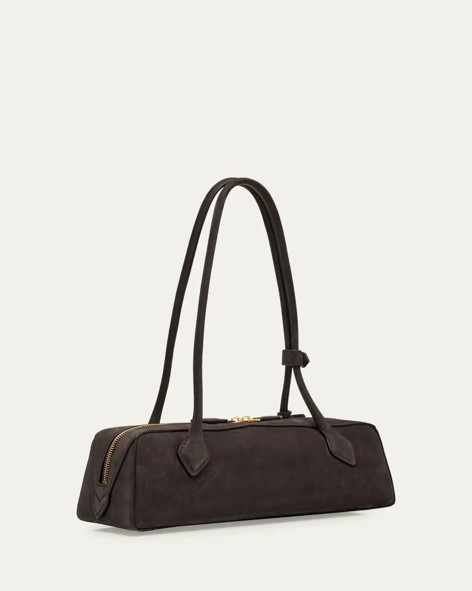 Alaïa Le Teckel Medium Suede Shoulder Bag | Thumbnail 2 Alaïa Le Teckel Medium Suede Shoulder Bag | Thumbnail 2