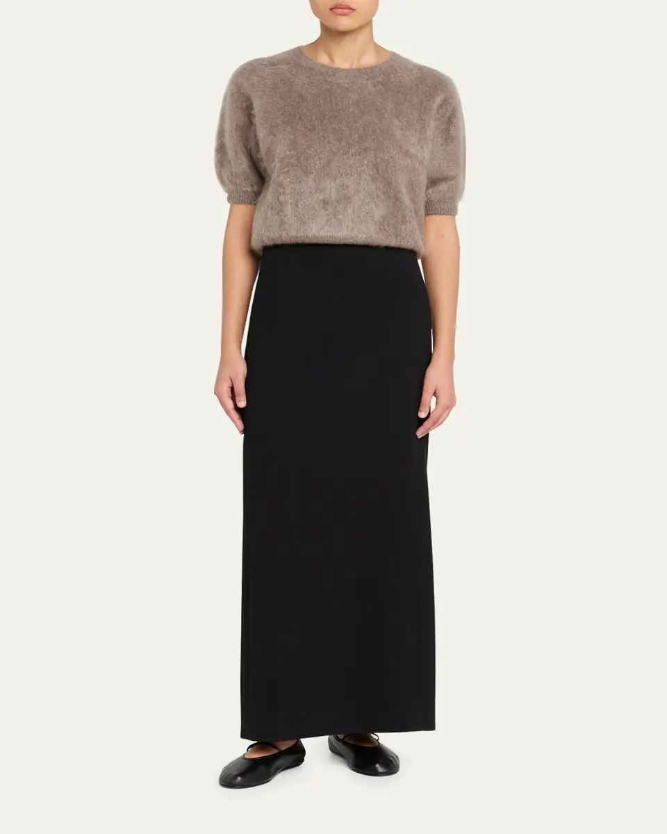 Lisa Yang Juniper Brushed Cashmere Short-Sleeve Sweater | Thumbnail 2 Lisa Yang Juniper Brushed Cashmere Short-Sleeve Sweater | Thumbnail 2