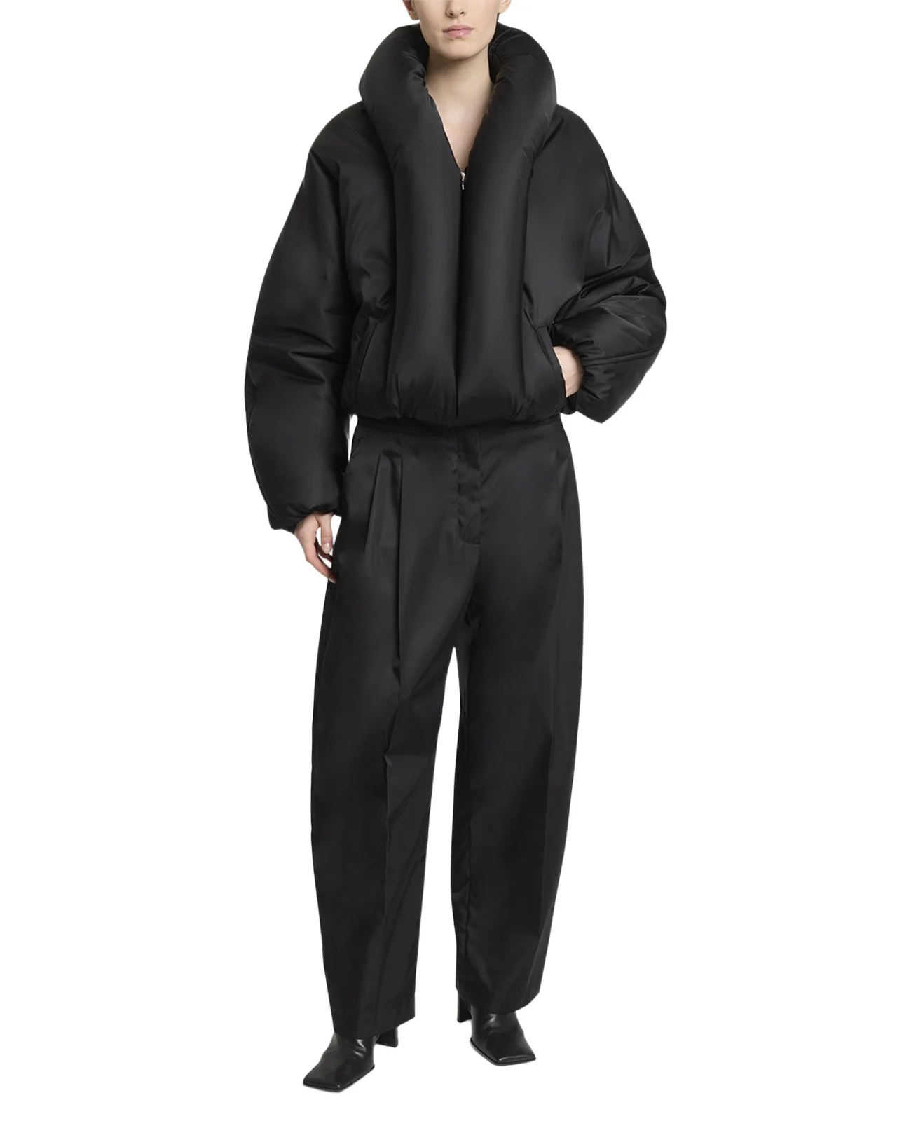 Taffeta Padded Bomber Jacket Taffeta Padded Bomber Jacket