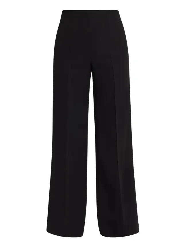 Double-Face Wool Bootcut Trousers