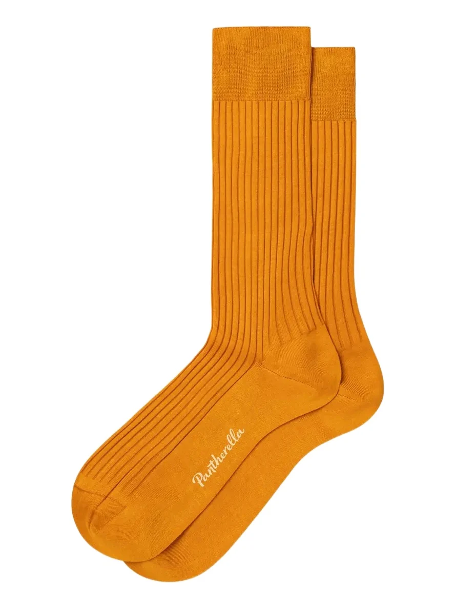 Men's Danvers Ribbed Cotton Mid-Calf Socks