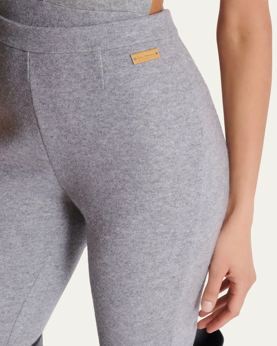 Balmain Heathered Ankle Leggings | Thumbnail 5 Balmain Heathered Ankle Leggings | Thumbnail 5