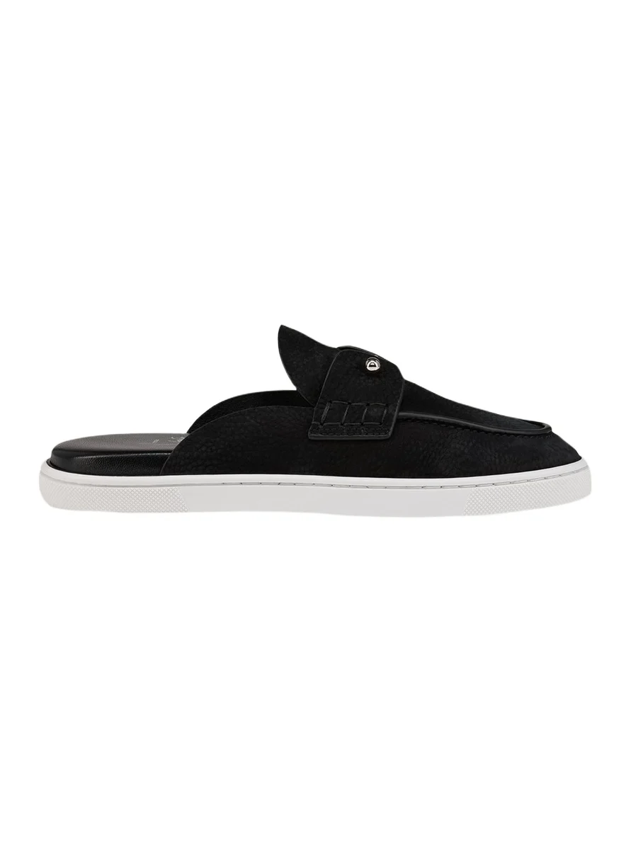 Christian Louboutin Chanme Donna Leather Boat Shoe Mules
