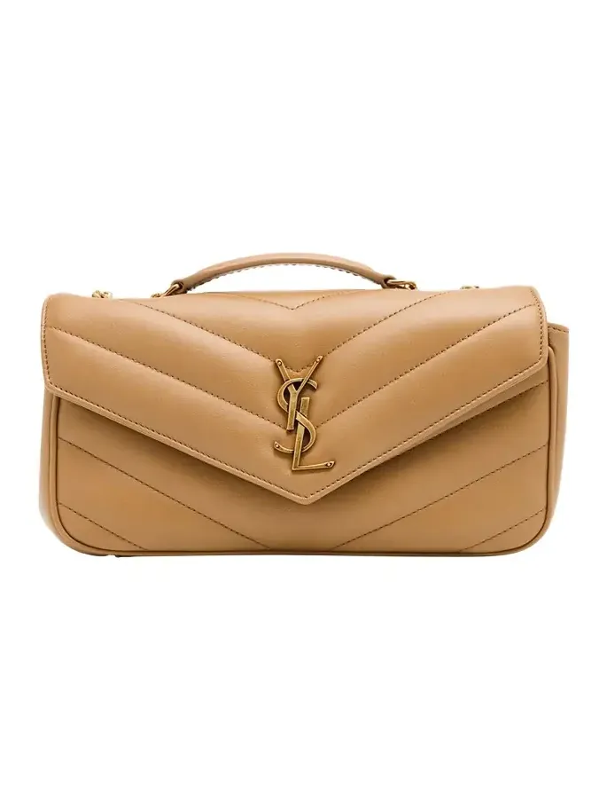 Loulou Small YSL Shoulder Bag in Quilted Leather