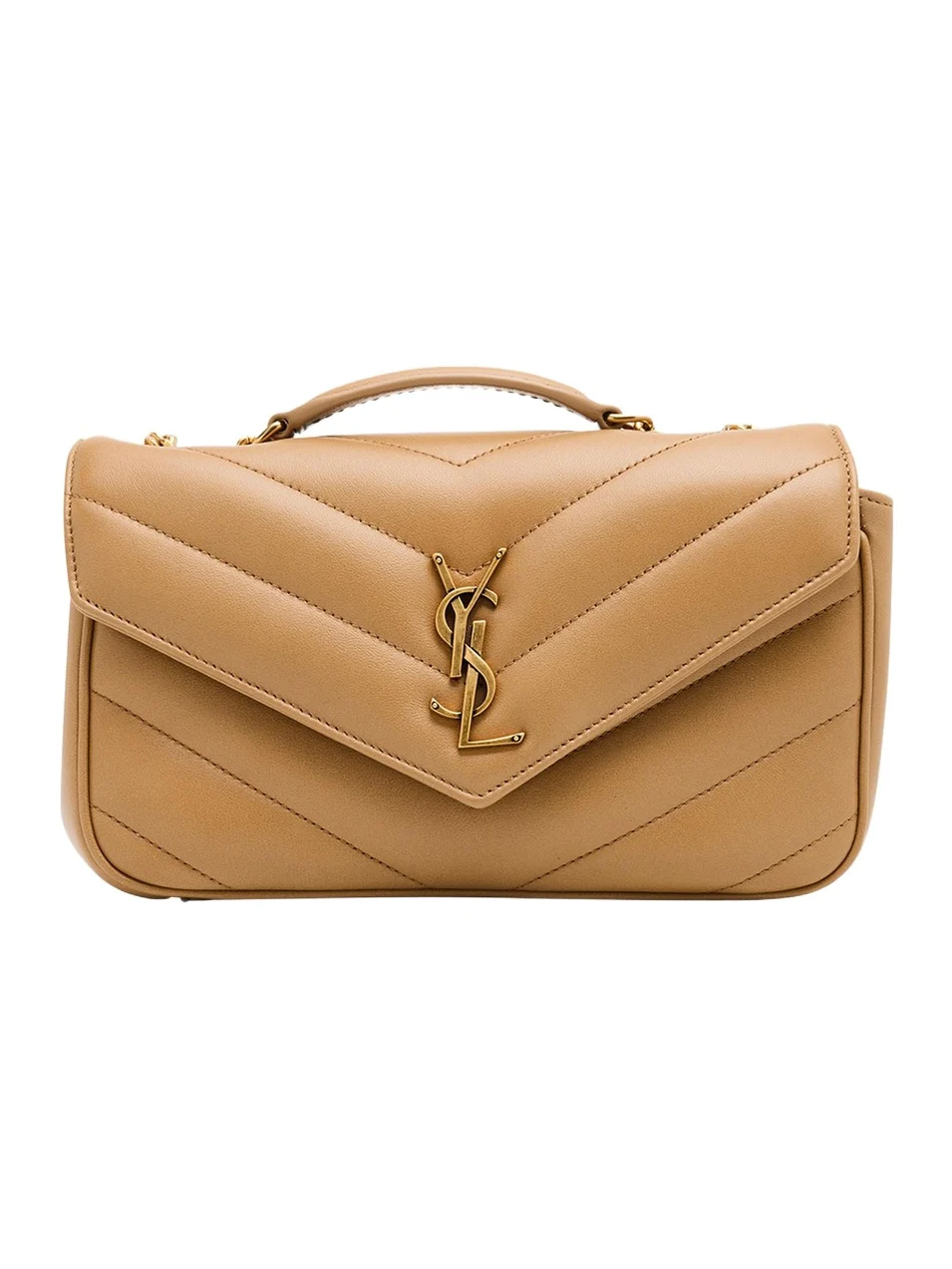 Loulou Small YSL Shoulder Bag in Quilted Leather