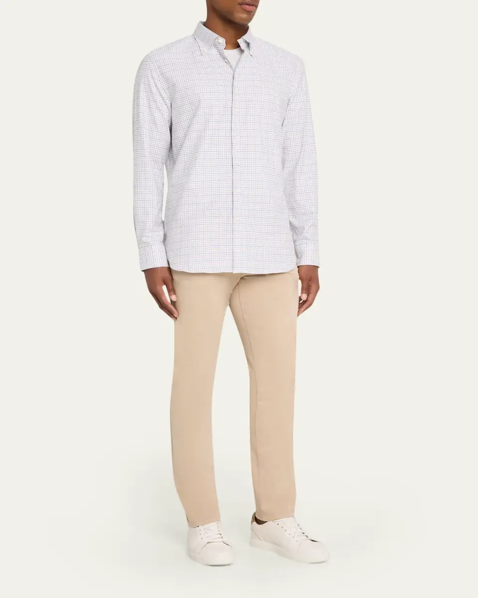 Cesare Attolini Men's Cotton and Cashmere Slim Five-Pocket Pants | Thumbnail 6 Cesare Attolini Men's Cotton and Cashmere Slim Five-Pocket Pants | Thumbnail 6