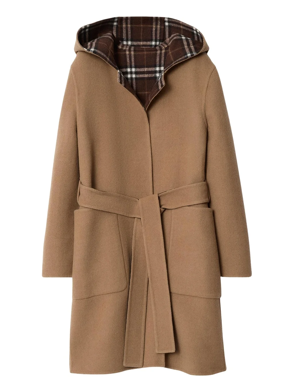 Burberry Hampshire Reversible Hooded Wrap Coat