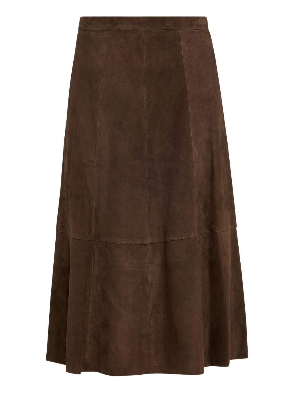 Mid-Rise Flared Suede Skirt Mid-Rise Flared Suede Skirt