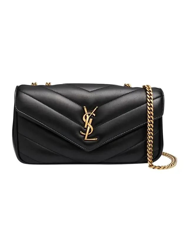 Loulou Small YSL Shoulder Bag in Quilted Leather