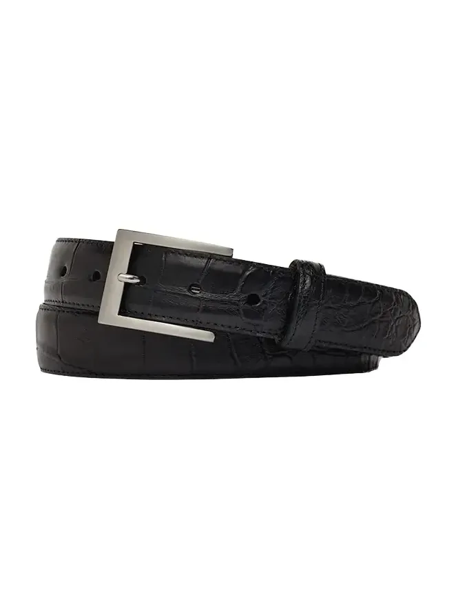 Men's Matte Alligator Belt
