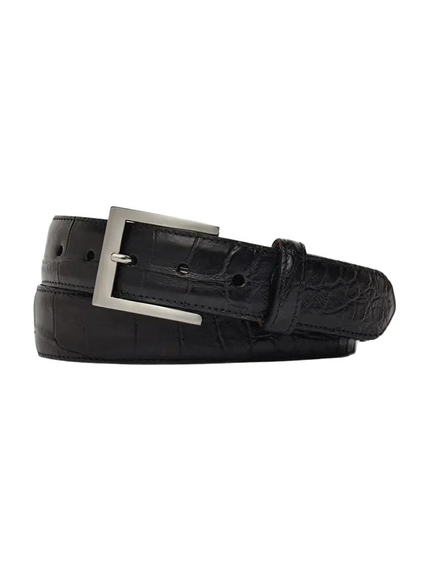 W. Kleinberg Men's Matte Alligator Belt