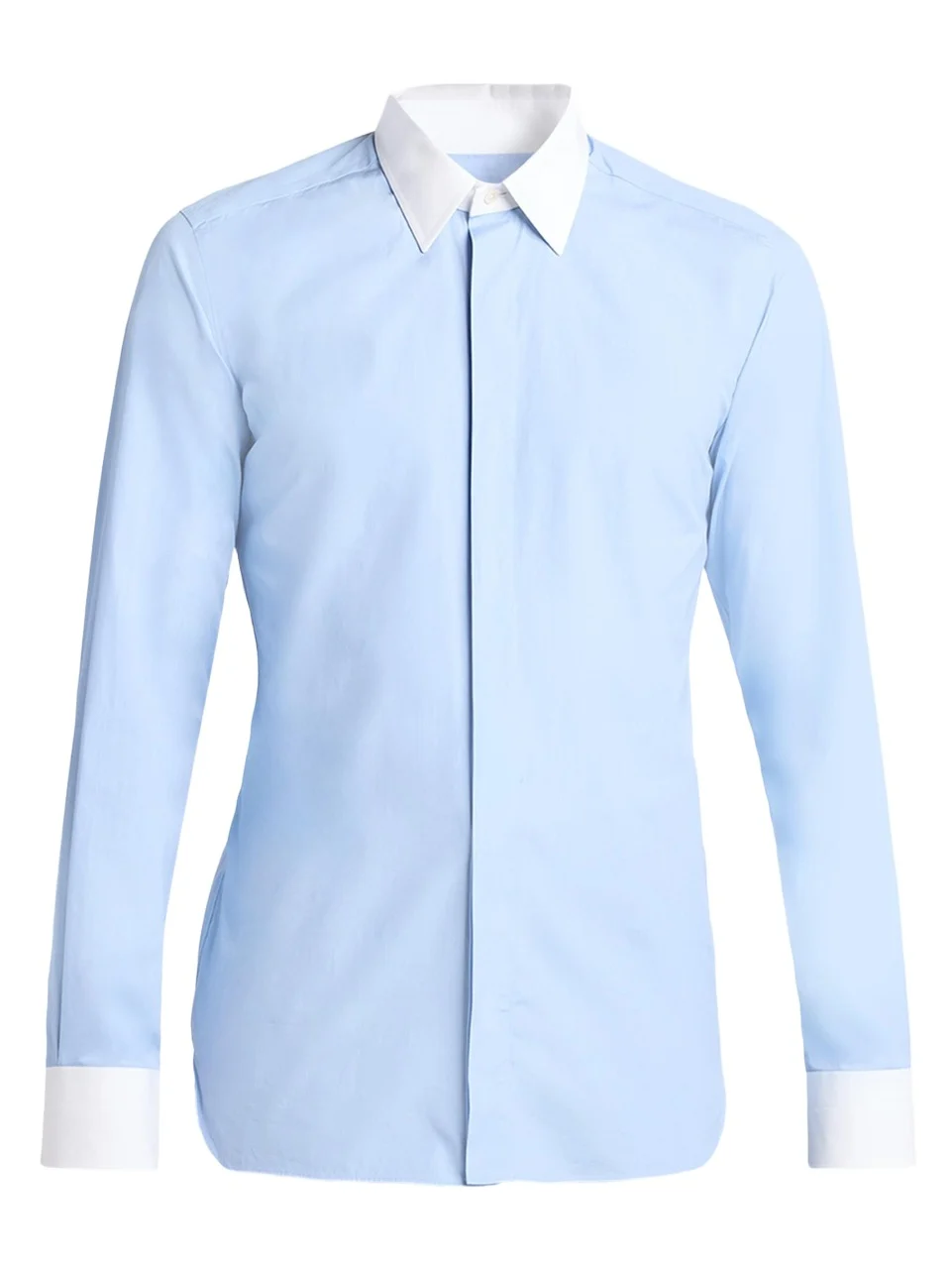 Men's Poplin Contrast-Trim Sport Shirt Men's Poplin Contrast-Trim Sport Shirt