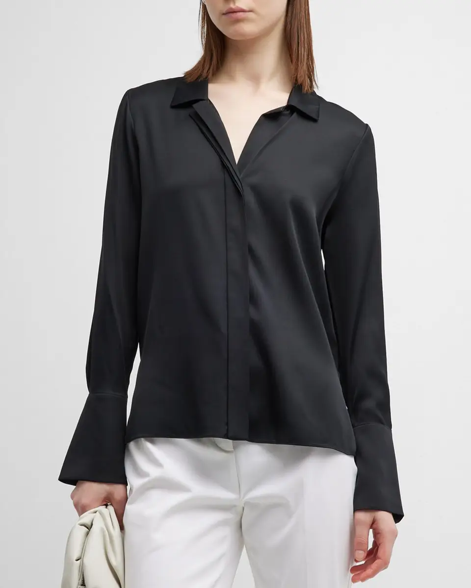 Kobi Halperin Liv Split-Cuff Stretch Silk Blouse | Thumbnail 3 Kobi Halperin Liv Split-Cuff Stretch Silk Blouse | Thumbnail 3