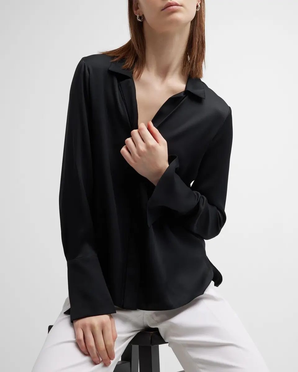 Kobi Halperin Liv Split-Cuff Stretch Silk Blouse | Thumbnail 5 Kobi Halperin Liv Split-Cuff Stretch Silk Blouse | Thumbnail 5