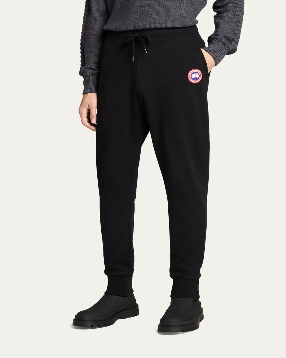 Canada Goose Men's Huron Logo-Patch Sweatpants | Thumbnail 4 Canada Goose Men's Huron Logo-Patch Sweatpants | Thumbnail 4