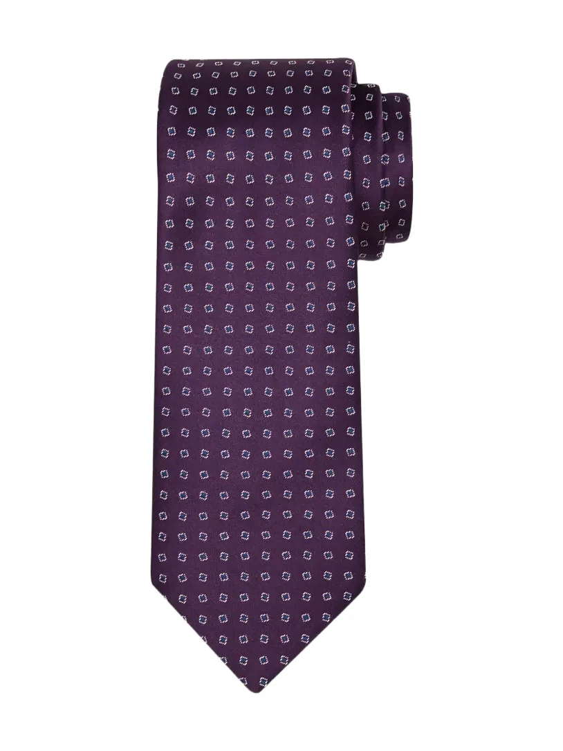 Men's Micro-Geometric Jacquard Silk Tie Men's Micro-Geometric Jacquard Silk Tie
