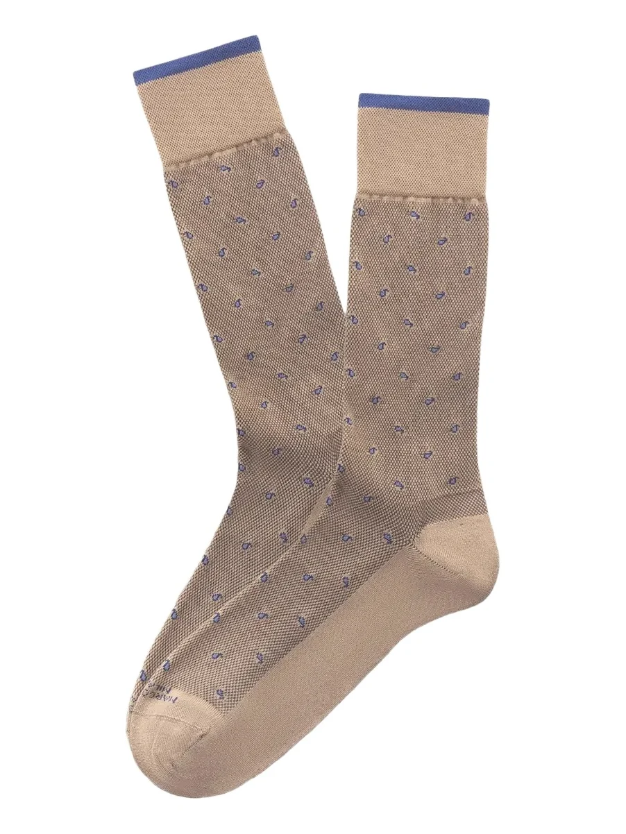 Men's Modal-Blend Paisley Crew Socks Men's Modal-Blend Paisley Crew Socks