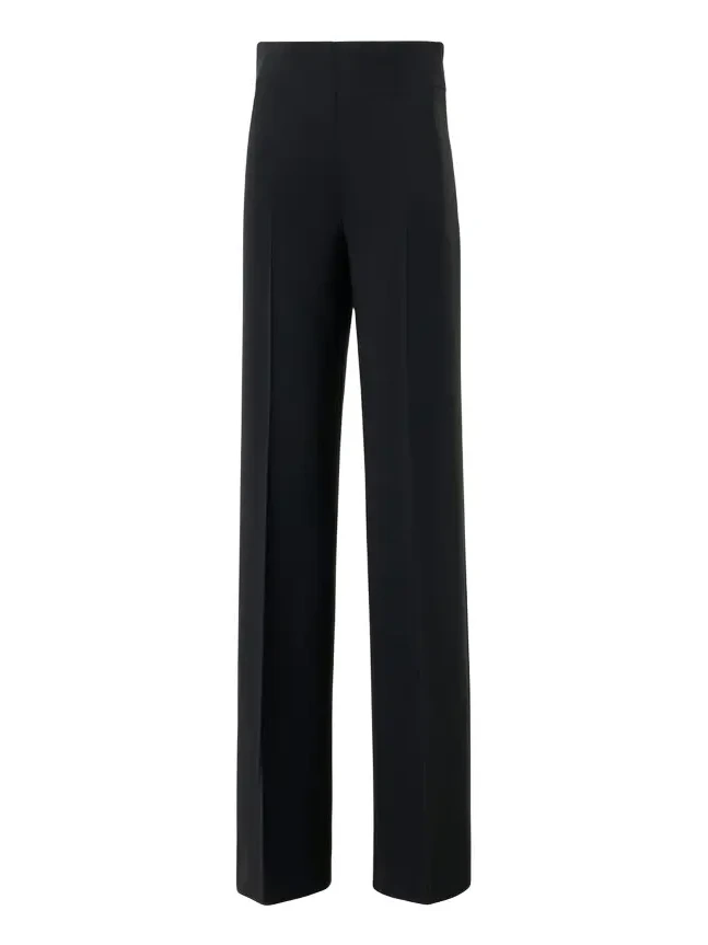 Double-Face Wool Bootcut Trousers