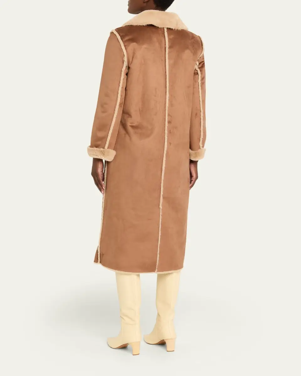 L'Agence Citron Faux Fur Maxi Coat | Thumbnail 6 L'Agence Citron Faux Fur Maxi Coat | Thumbnail 6