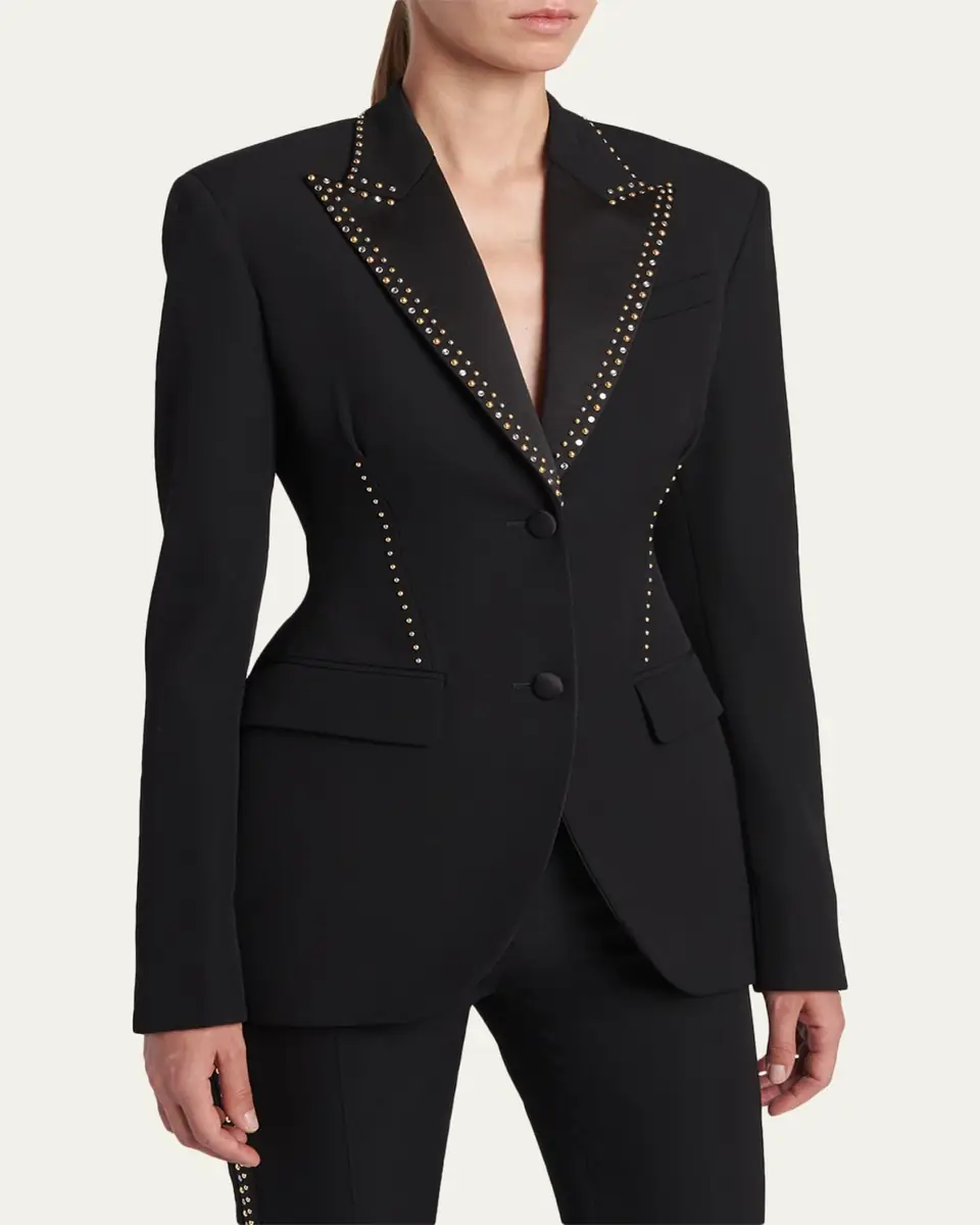 Versace Studded Single-Breasted Jacket | Thumbnail 4 Versace Studded Single-Breasted Jacket | Thumbnail 4