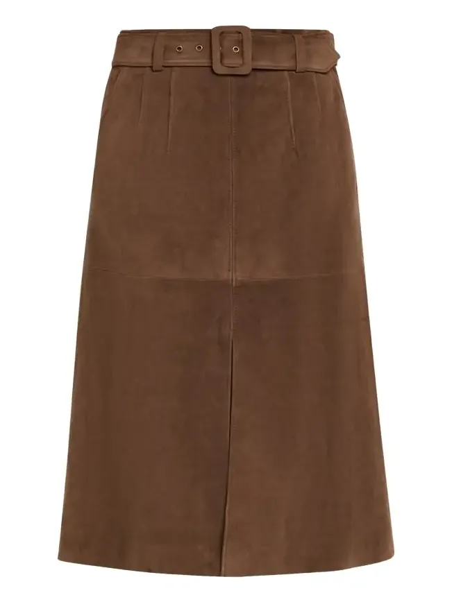 Alexie Suede Midi Skirt Alexie Suede Midi Skirt