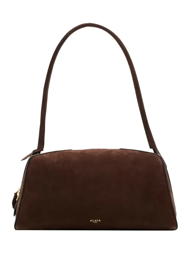 Le Bouledogue Bowling Shoulder Bag in Nubuck Leather