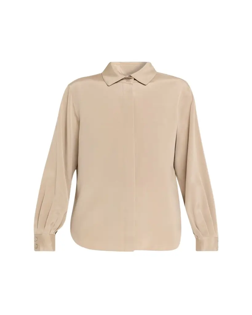 Lafayette 148 New York Pleated Button-Down Shirt | Image 1 Lafayette 148 New York Pleated Button-Down Shirt | Image 1