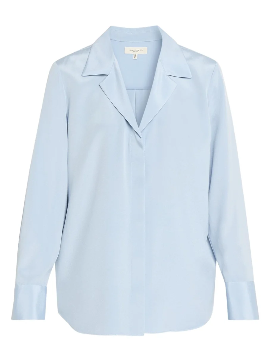 Pleated Button-Down Shirt Pleated Button-Down Shirt