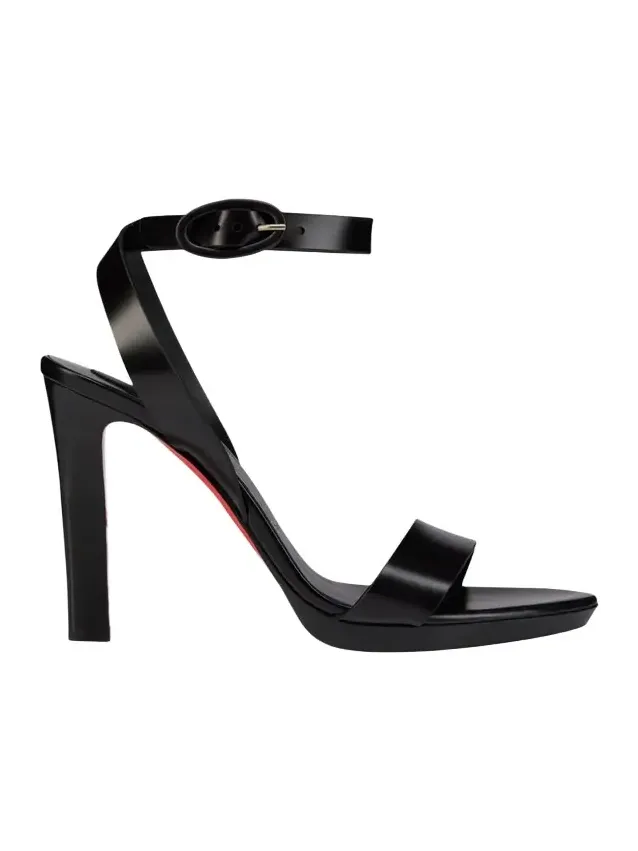 120mm Fanny Leather Sandals