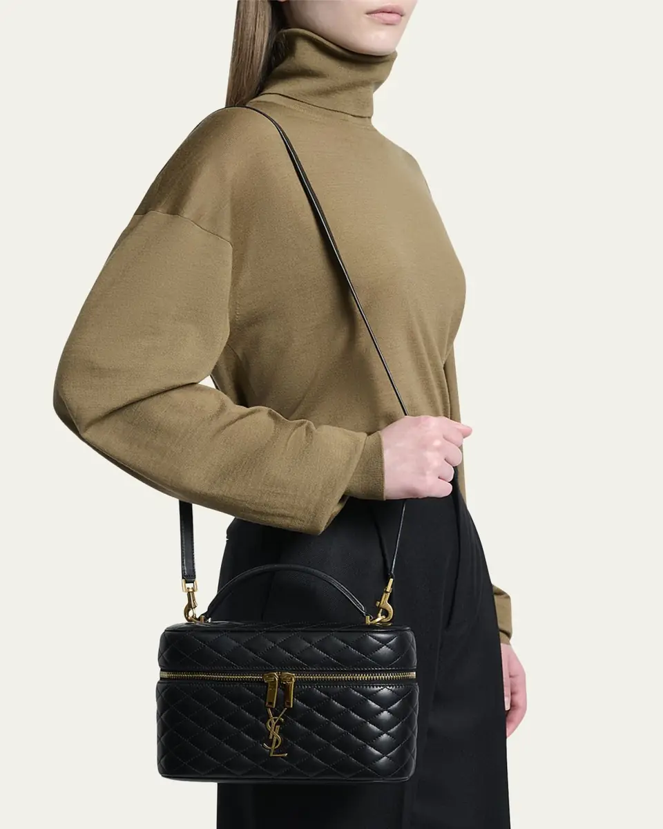 Saint Laurent Gaby Large YSL Vanity Bag in Quilted Leather | Thumbnail 2 Saint Laurent Gaby Large YSL Vanity Bag in Quilted Leather | Thumbnail 2