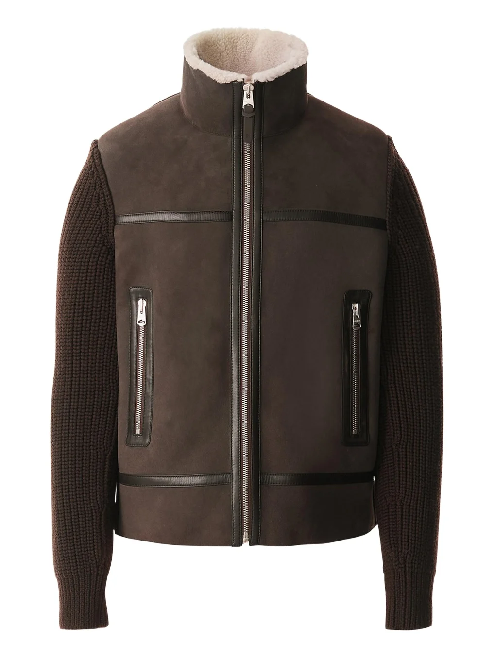 Men's Jonathan Mixed-Media Shearling Jacket Men's Jonathan Mixed-Media Shearling Jacket