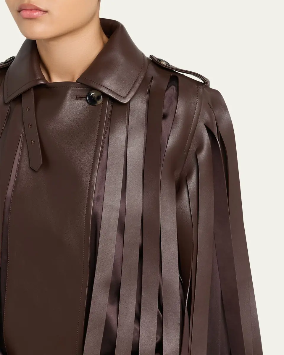 Loewe Shredded Leather Moto Jacket | Thumbnail 5 Loewe Shredded Leather Moto Jacket | Thumbnail 5