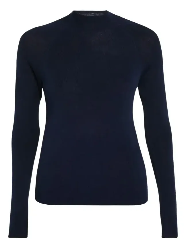 Fine Knit Merino Wool-Silk Sweater Fine Knit Merino Wool-Silk Sweater
