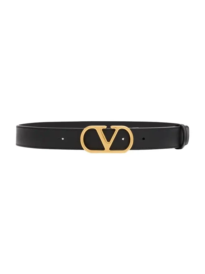 VLogo Signature Leather Belt, 30mm