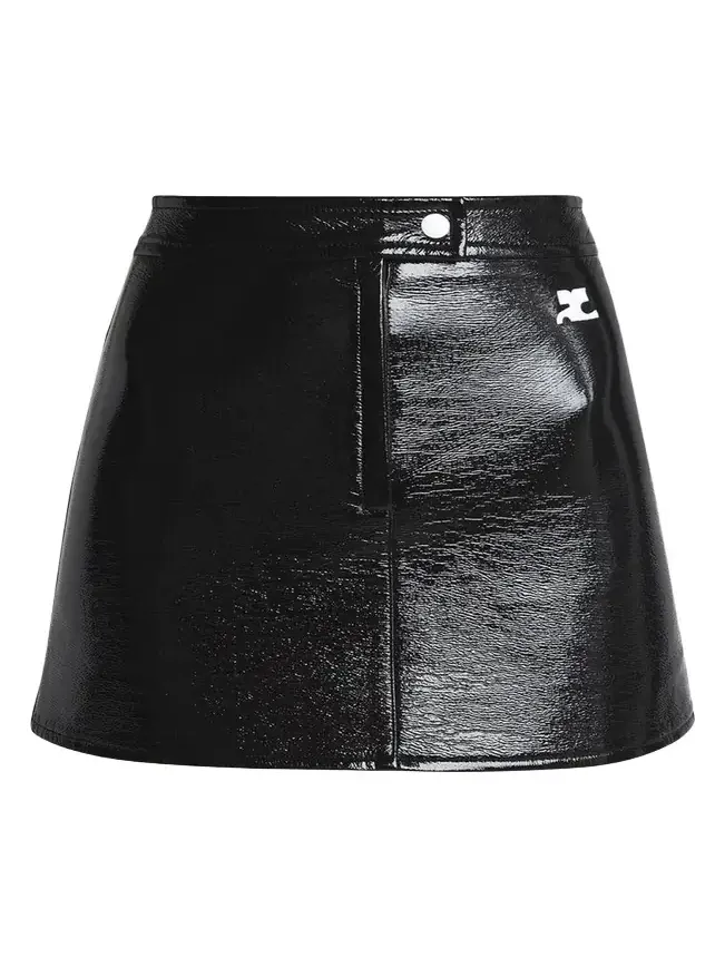 Reedition Vinyl Mini Skirt