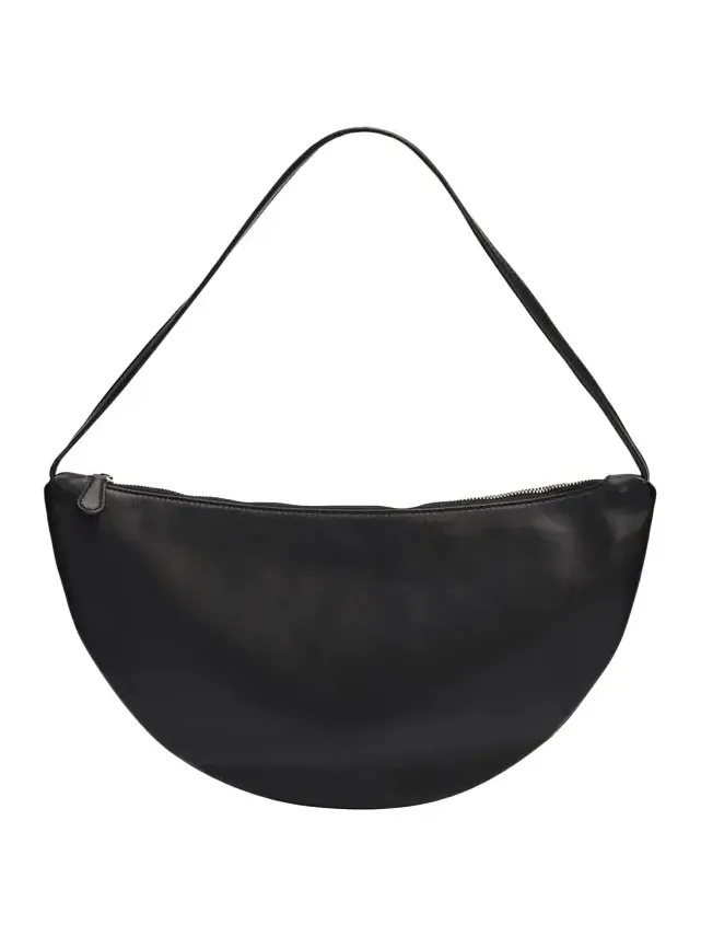 Izzy Small Crescent Shoulder Bag in Leather Izzy Small Crescent Shoulder Bag in Leather