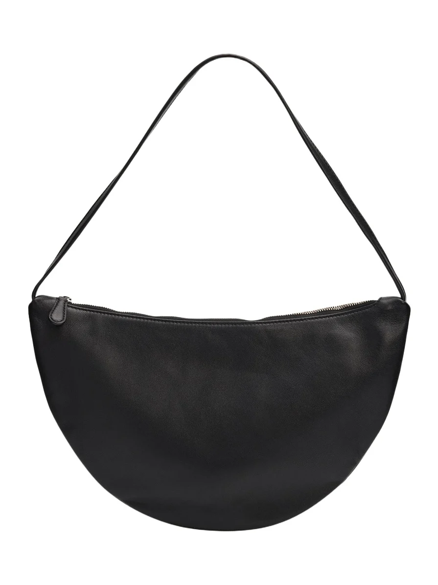 Izzy Small Crescent Shoulder Bag in Leather Izzy Small Crescent Shoulder Bag in Leather