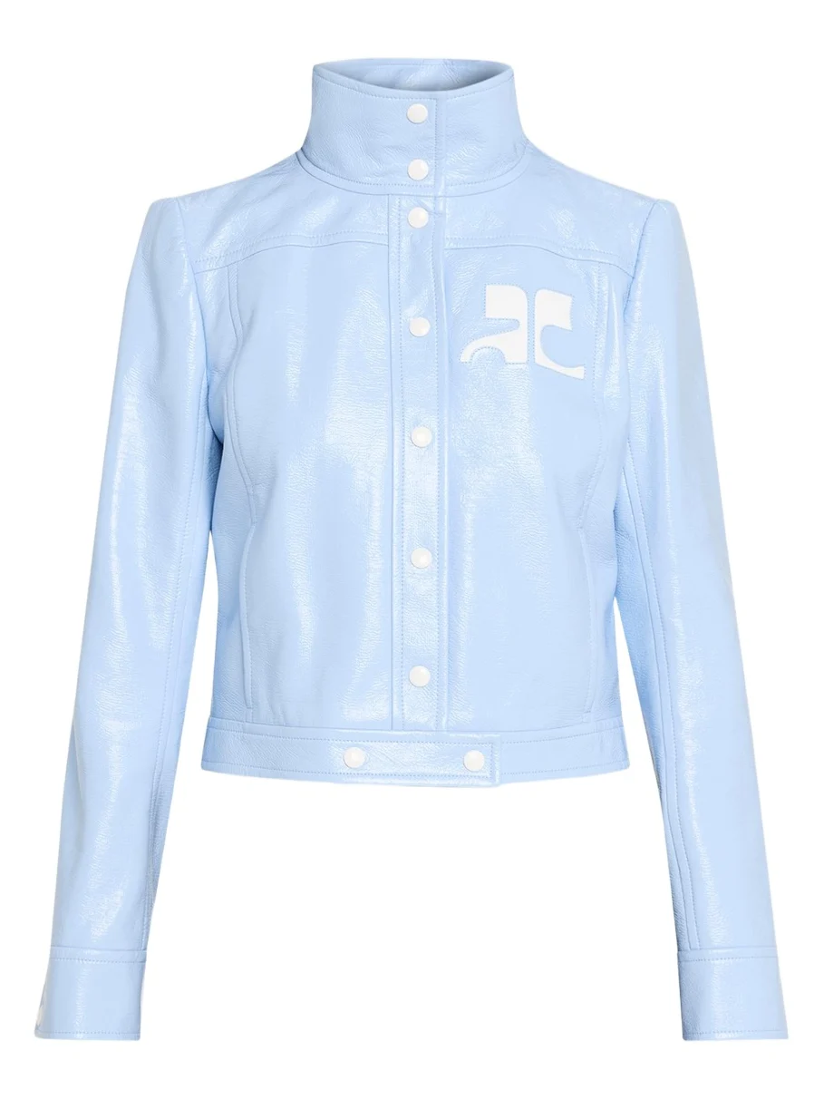 Courrèges Textured Vinyl Crop Jacket