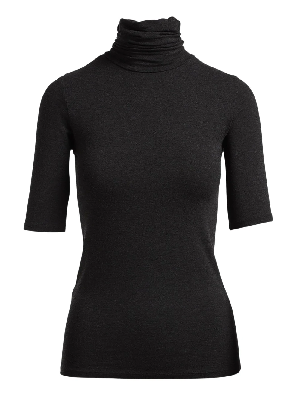 Soft Touch Half-Sleeve Turtleneck