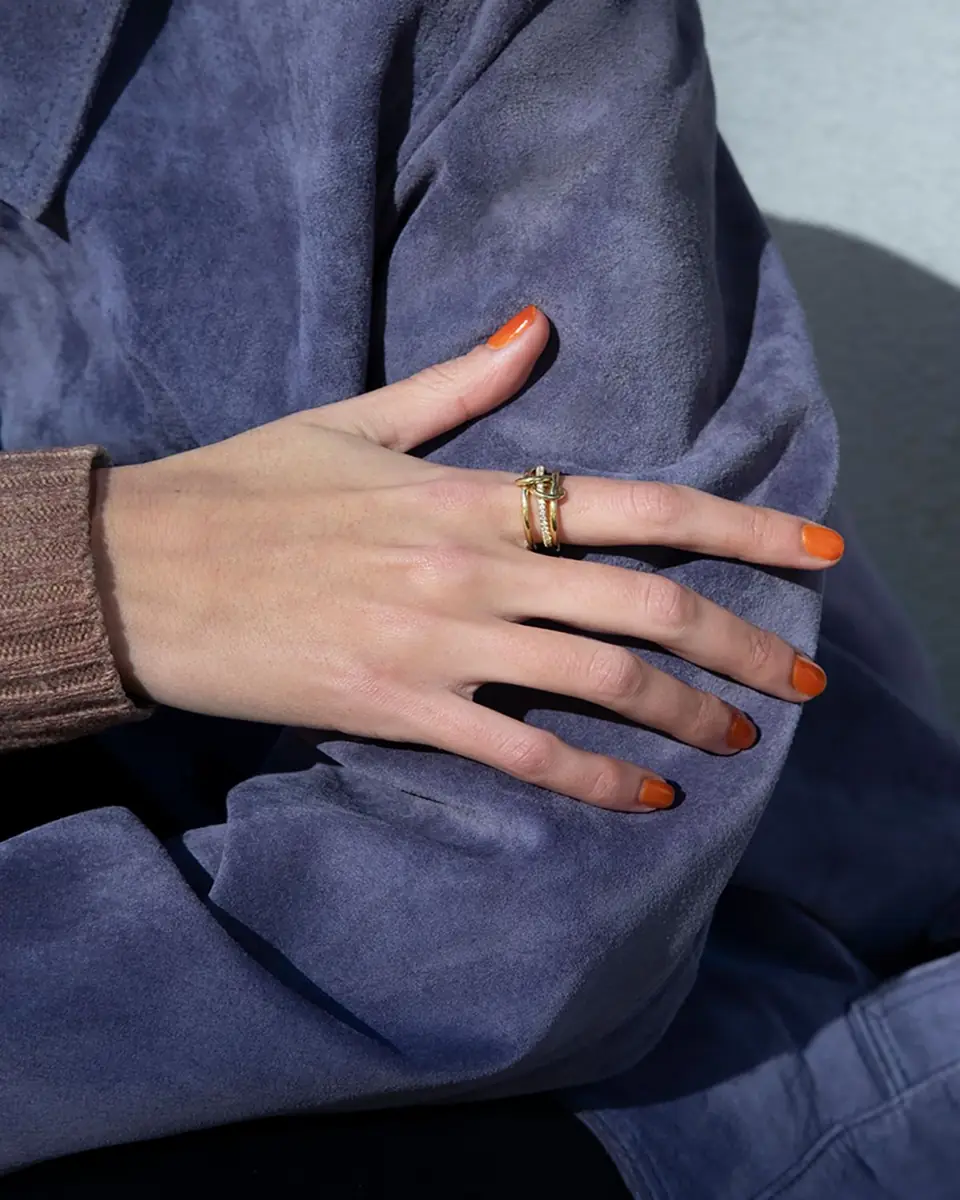 Spinelli Kilcollin 18K Yellow Gold Sonny 3 Link Ring | Thumbnail 4