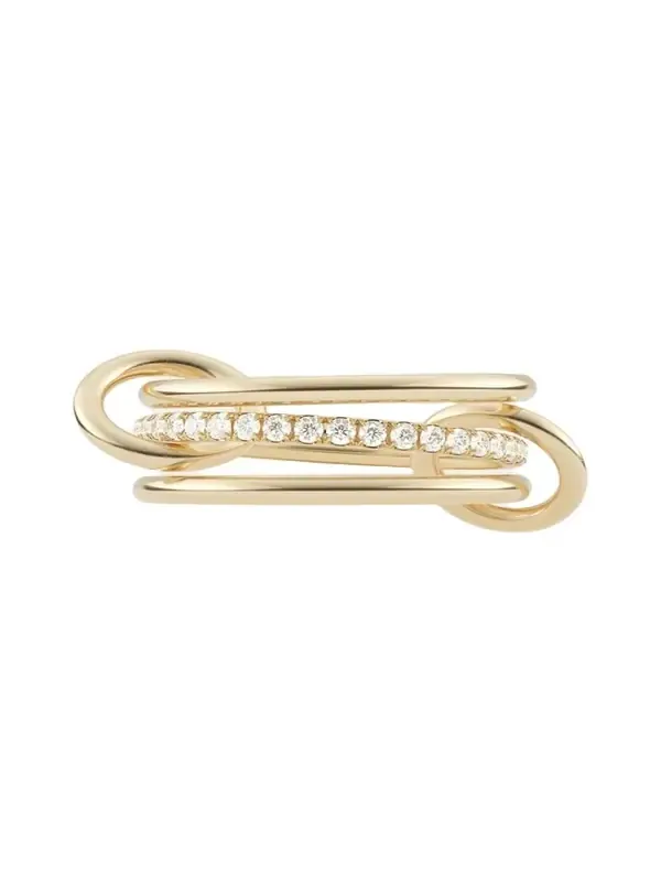 18K Yellow Gold Sonny 3 Link Ring