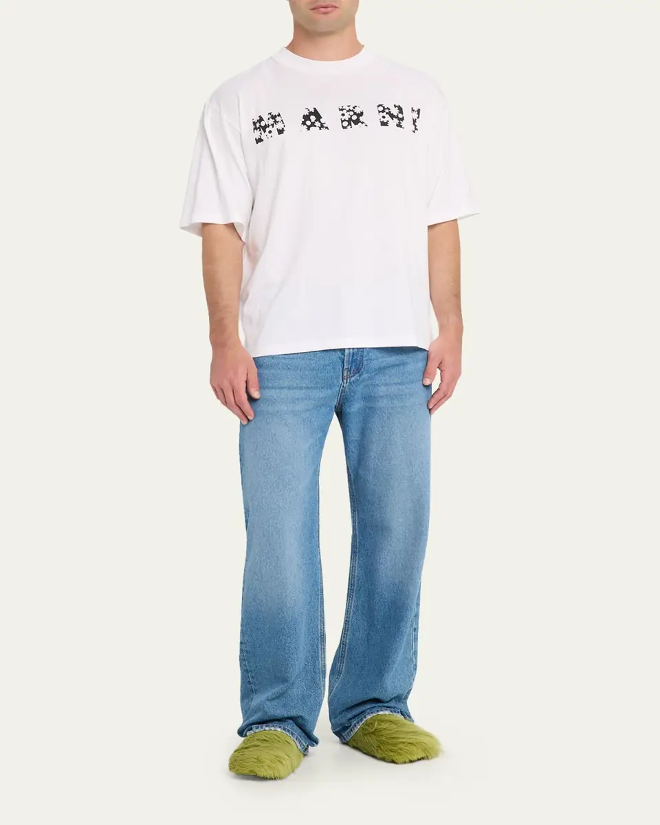 Marni Men's Fussbett Calf Hair Sabot Mules | Thumbnail 4