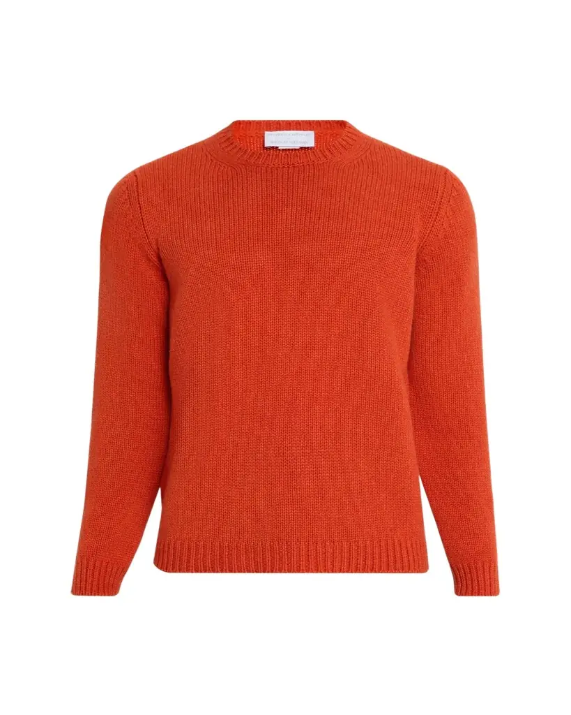 Anderson & Sheppard Men's Plain Knit Cashmere Crewneck Sweater | Image 1 Anderson & Sheppard Men's Plain Knit Cashmere Crewneck Sweater | Image 1