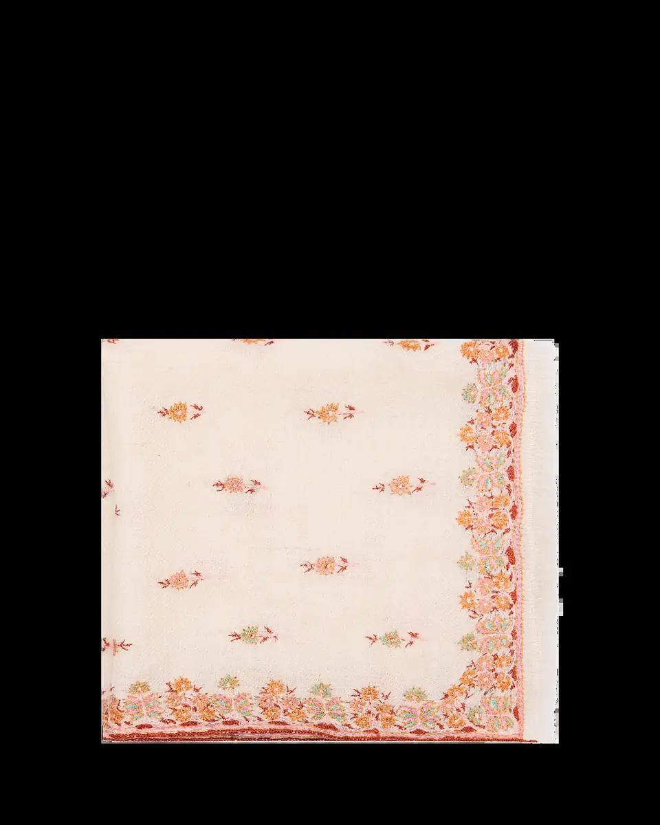 Anderson & Sheppard Men's Embroidered Cashmere Scarf | Thumbnail 2
