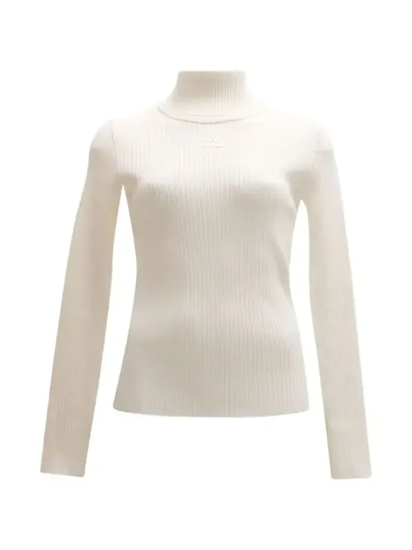 Turtleneck Long-Sleeve Rib Sweater Turtleneck Long-Sleeve Rib Sweater