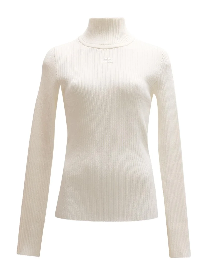 Turtleneck Long-Sleeve Rib Sweater Turtleneck Long-Sleeve Rib Sweater