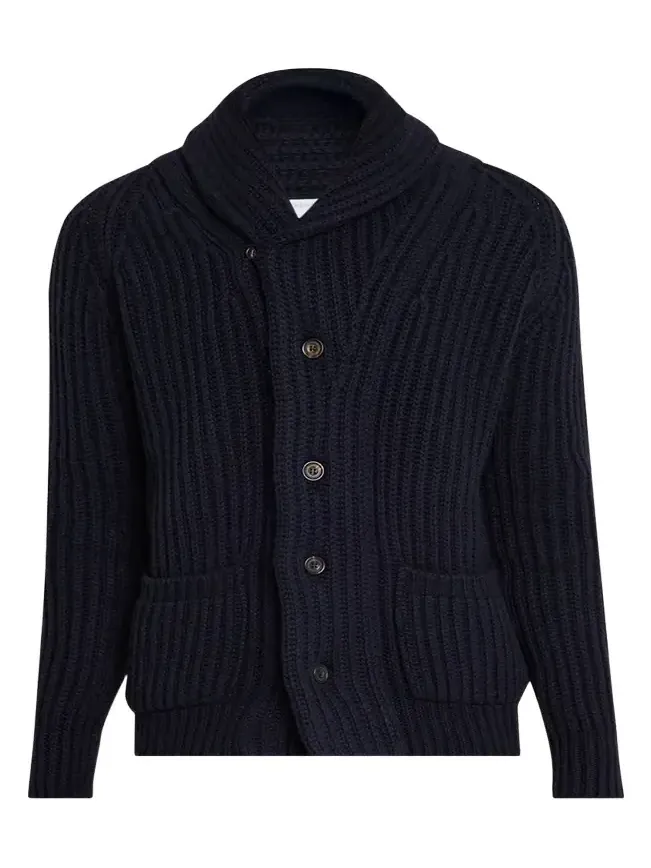 Men's Rib-Knit Cashmere Cardigan